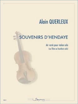 Souvenirs d'Hendaye - Violon solo Alain Querleux Partition Violon