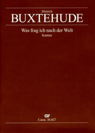 Cantate - Was frag ich nach der Welt BUXTEHUDE Partition Grand format