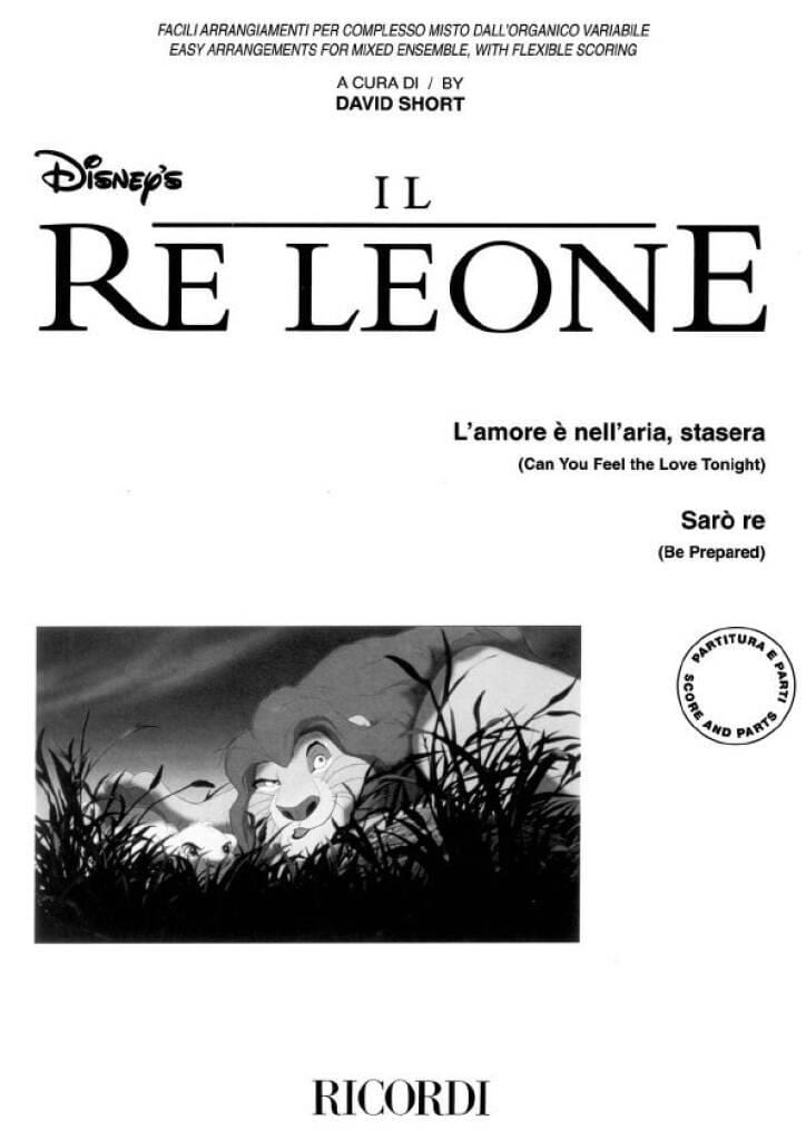 Le Roi Lion DISNEY Partition