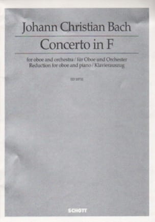 Concerto F Major Johann Christian Bach Partition Hautbois