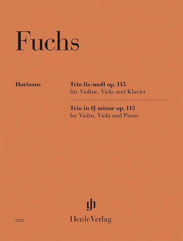 Trio en fa dièse mineur pour violon alto et piano op. 15