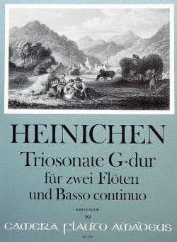 Triosonate G-Dur - 2 Flöten Bc HEINICHEN Partition Trios