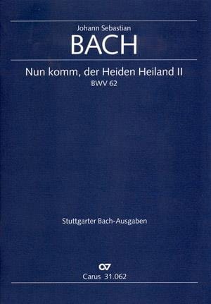 Cantate Nun Komm, Der Heiden Heiland 2 BWV 62 - BACH - Partition