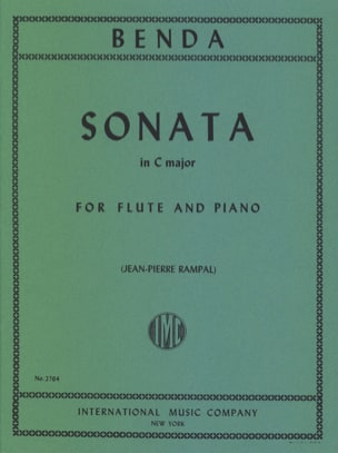 Sonate en Do Majeur - Flute Franz Benda Partition Flûte traversière