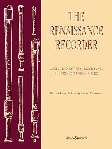 The renaissance recorder Alto Steve Rosenberg Partition Flûte à bec