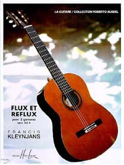 Flux et Reflux op. 165b - 2 guitares - Francis Kleynjans - Partition