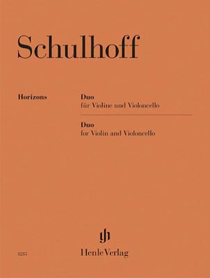 Duo pour violon et violoncelle Erwin Schulhoff Partition Violon