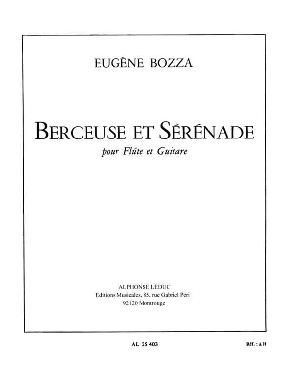 Berceuse Et Serenade Eugène Bozza Partition