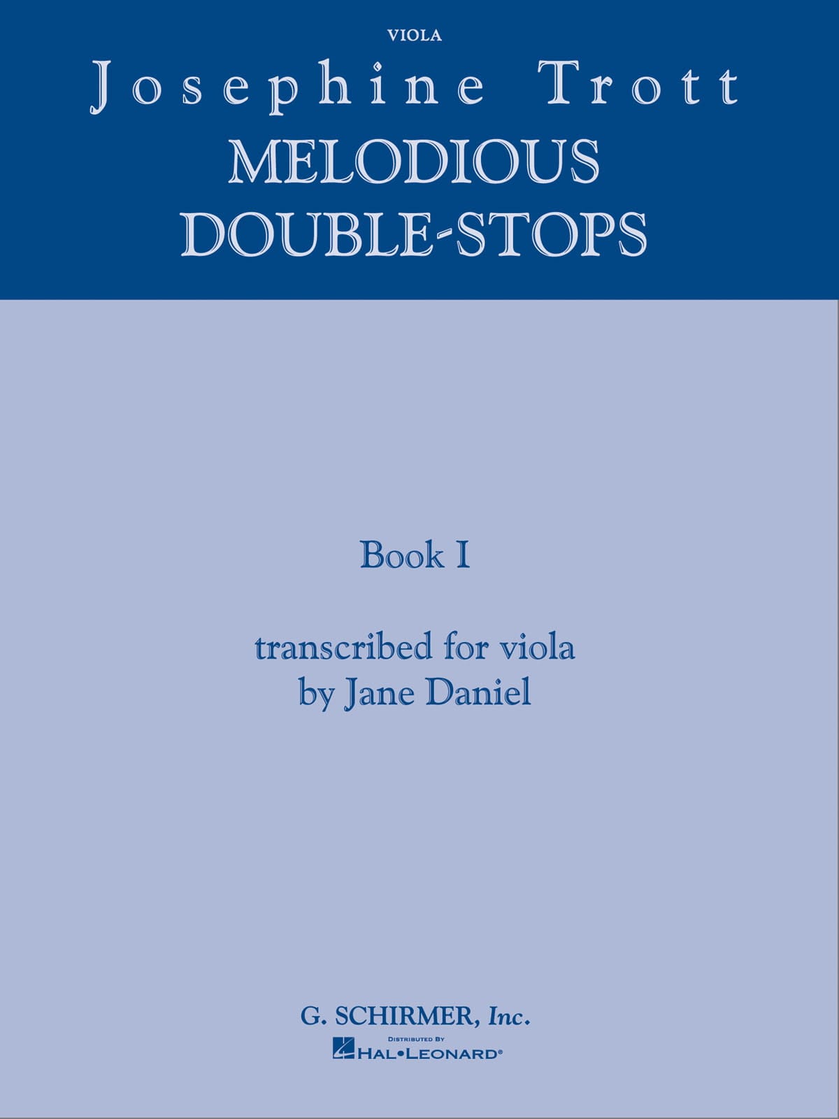 Melodious Double Stops Volume 1 - Viola Josephine Trott Partition Alto