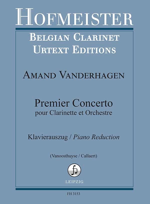 1er Concerto pour Clarinette - Clarinette/piano - Amand Vanderhagen