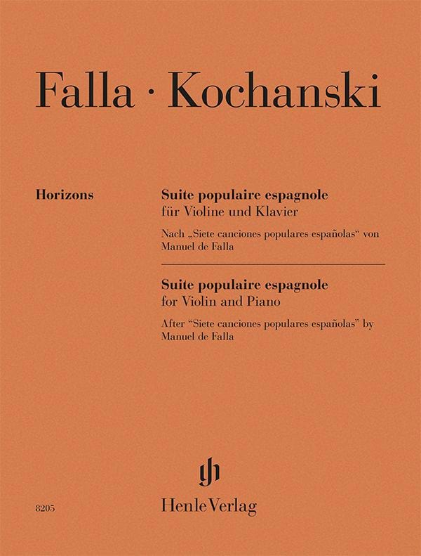 Suite populaire espagnole - Kochanski Paul / Falla Manuel de