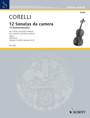 Feuillez l'ouvrage 12 Kammersonaten op. 2 - Bd. 2 : Nr. 4-6 - 2 Violinen u. Bc - CORELLI