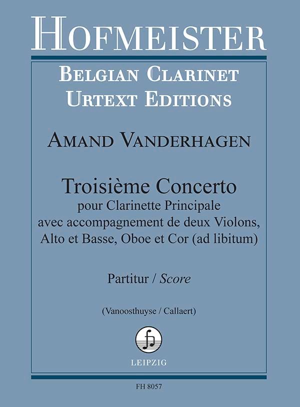 3e Concerto pour Clarinette - Conducteur - Amand Vanderhagen