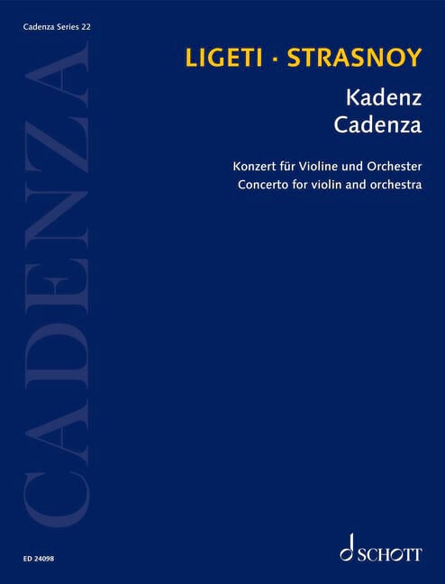 Cadenza Vol. 22 Oscar Strasnoy Partition Violon