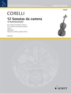 12 Kammersonaten op. 2 - Bd. 4 : Nr. 10-12 - 2 Violinen u. Bc