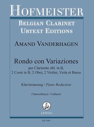 Rondo con Variaziones - Clarinette/piano - Amand Vanderhagen