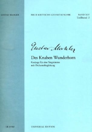 Des Knaben Wunderhorn - MAHLER - Partition - Grand format