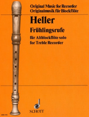 Frühlingsrufe Barbara Heller Partition Flûte à bec