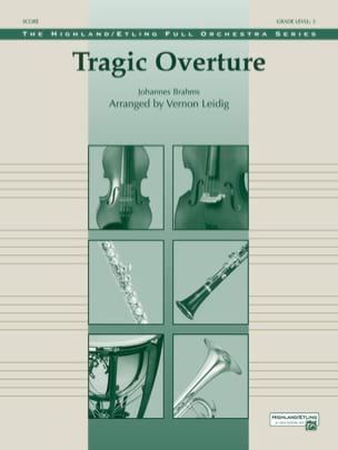 Tragic Overture - score & parts BRAHMS Partition ENSEMBLES, BANDS