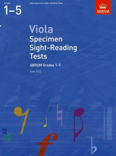 Viola Specimen Sight-Reading Tests 1-5 Partition