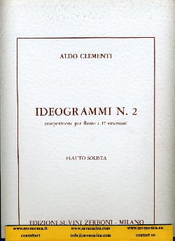Ideogrammi n° 2 - Partitura Aldo Clementi Partition Grand format