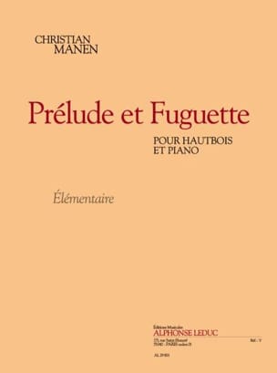 Prélude et Fuguette Christian Manen Partition Hautbois