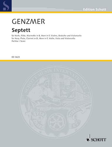 Septett - Conducteur Harald Genzmer Partition Grand format