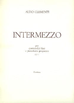 Intermezzo Aldo Clementi Partition Grand format