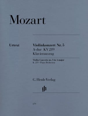 Concerto N° 5 en La majeur KV 219 - Violon MOZART Partition Violon