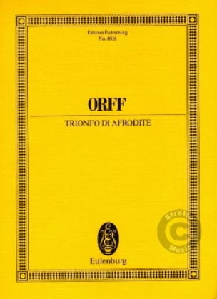 Trionfo Di Afrodite - Conducteur ORFF Partition Grand format