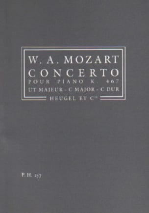 Concerto Piano KV 467 ut majeur MOZART Partition Petit format