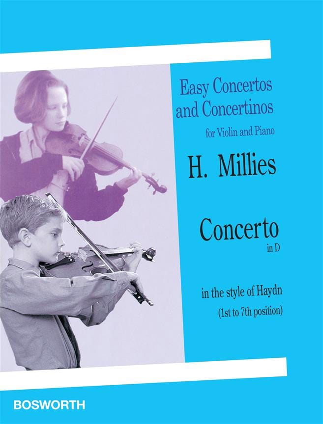 Concerto en ré dans le style de Haydn Hans Millies Partition Violon