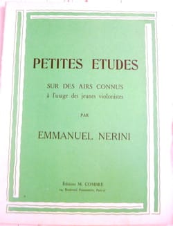 Petites Etudes Emmanuel Nérini Partition Violon