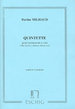 Quintette pour instruments à vent - Conducteur - MILHAUD - Partition