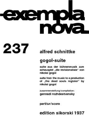 Gogol-Suite SCHNITTKE Partition Grand format