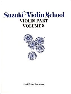 Violin School Vol.8 - Violin Part SUZUKI Partition Violon