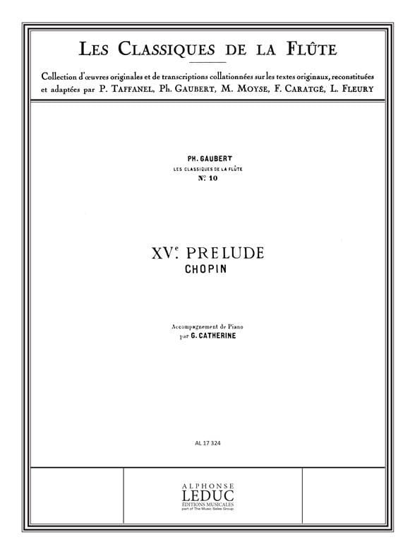 Classique Flute N010 Chopin Frédéric / Gaubert Philippe Partition