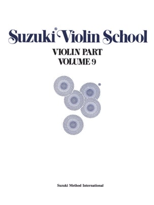 Violin School Vol.9 - Violin Part SUZUKI Partition Violon