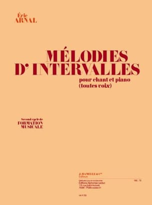 Mélodies d'intervalles Eric Arnal Partition Solfèges