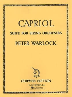 Capriol Suite Peter Warlock Partition ENSEMBLES, BANDS