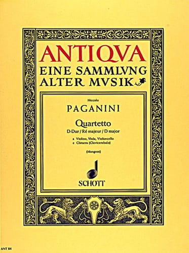 Quartett D-Dur - Stimmen PAGANINI Partition