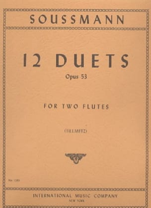 12 Duets op. 53 - 2 Flutes - H. Soussmann - Partition