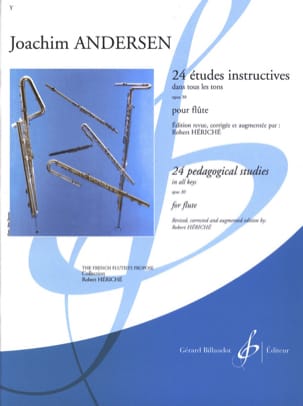 24 Etudes instructives op. 30 ANDERSEN Partition Flûte traversière