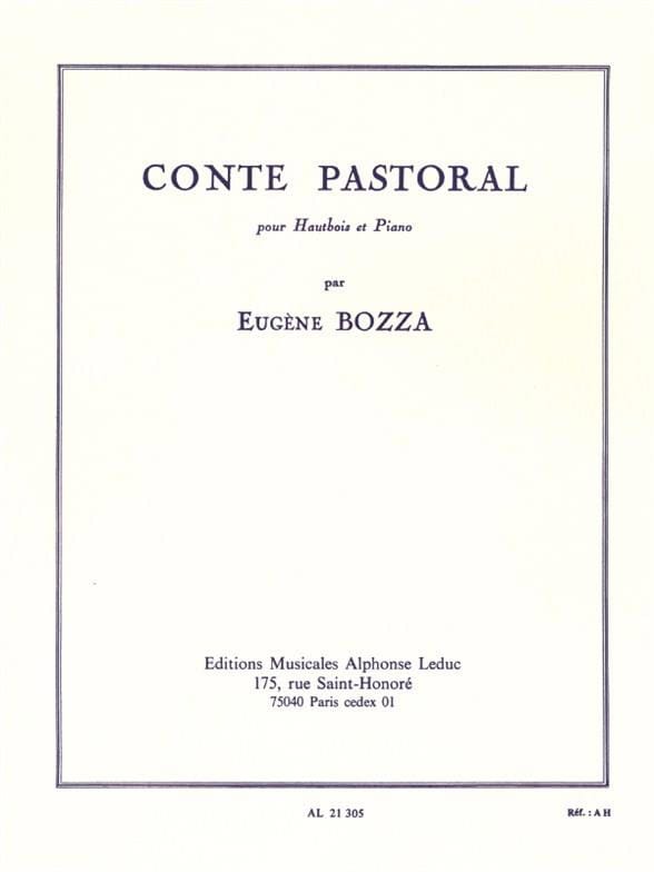 Conte pastoral Eugène Bozza Partition Hautbois