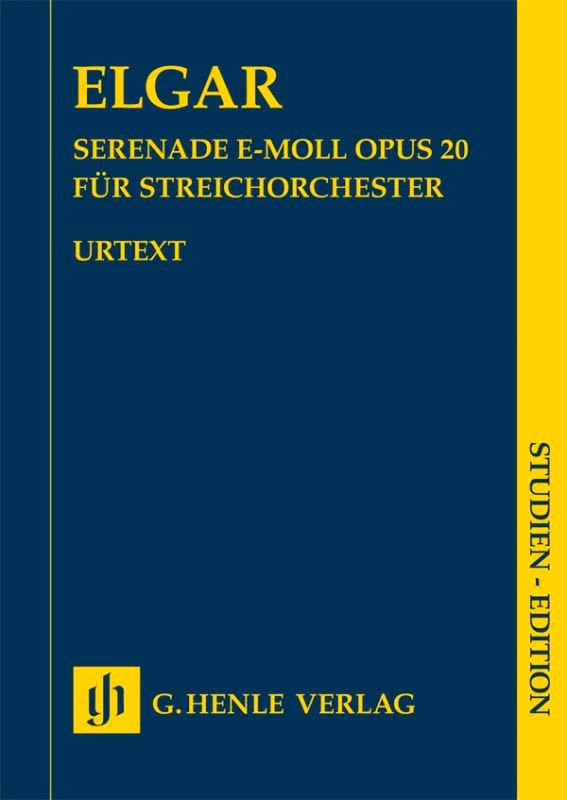 Sérénade, opus 20 - Conducteur Edward Elgar Partition Petit format