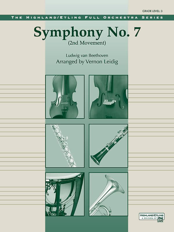 Symphony No 7 2nd Movement - Score & parts BEETHOVEN Partition