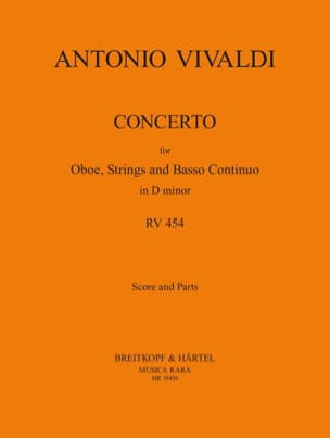 Concerto in D minor RV 454 - Oboe strings Bc - VIVALDI - Partition