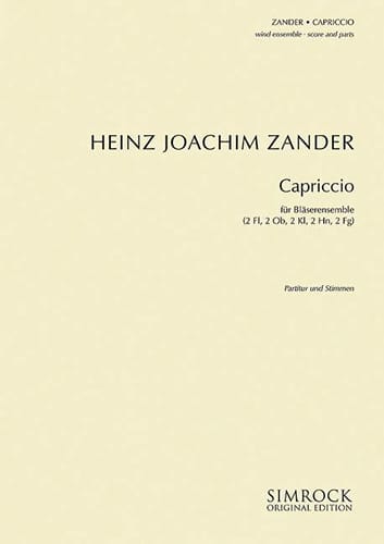 Capriccio Für Bläserensemble - Dixtuor A Vents - Joachim Heinz Zander