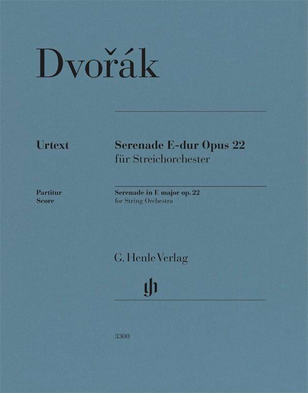 Sérénade, opus 22 - Conducteur Antonin Dvorak Partition Grand format