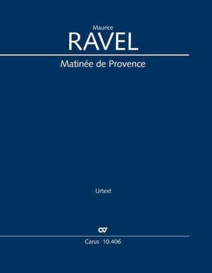 Matinée de Provence - Conducteur RAVEL Partition Grand format